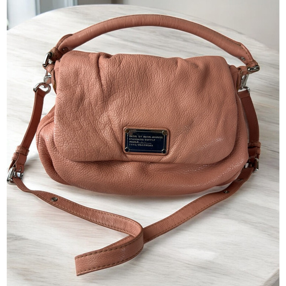 Marc Jacobs Handbags - Marc by Marc Jacobs Classic Q Natasha Leather Crossbody Bag Pink Pebbled Purse